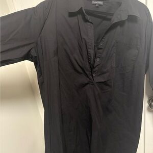 Universal Standard Black Casual Button Down Shirt